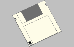 Disket - 35 Autocad Çizimi