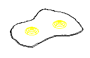 kızarmış yumurta Autocad Çizimi