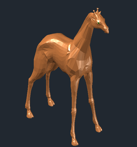 zürafa Autocad Çizimi