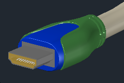 HDMI kablosu Autocad Çizimi