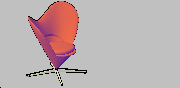 kalp şeklinde sandalye Autocad Çizimi