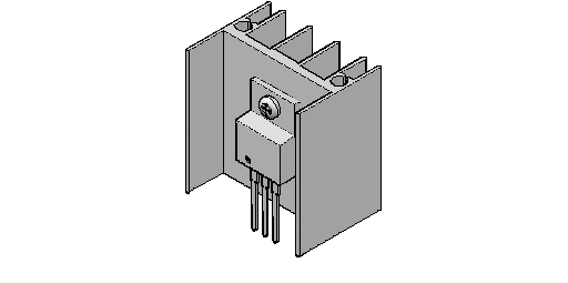 transistör 2 ile ısı emici Autocad Çizimi