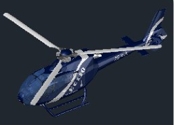 Helikopter EC120 Eurocopter Autocad Çizimi