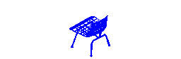 HMI Eames Lounge Chair Metal Ayaklı 3D Autocad Çizimi