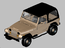 Jeep Wrangler - Autocad Çizimi