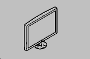 LCD TV Autocad Çizimi