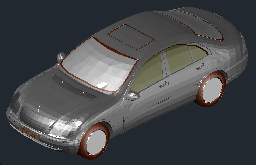 Mercedes C sınıfı Autocad Çizimi