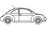 New Beetle 2D Autocad Çizimi