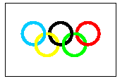 Olimpiyat bayrağı Autocad Çizimi