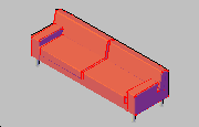 Passage kanepe Çelik 3D
