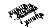 piknik Masası Autocad Çizimi