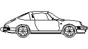 Porsche bok Autocad Çizimi