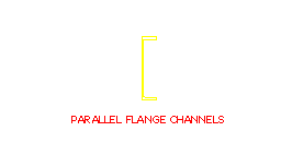 çelik profil paralel flanş kanalları Autocad Çizimi