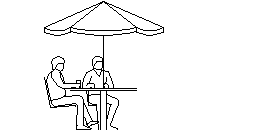 masa ve şemsiye 1 Autocad Çizimi