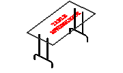 TableFolding30Wx60Lx31H