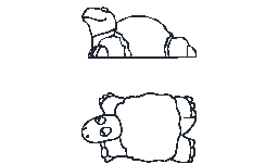 kaplumbağa Autocad Çizimi