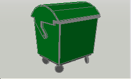 Çöp konteyneri Autocad Çizimi