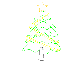 şimdi ağacı Autocad Çizimi