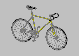 sarı Bisiklet Autocad Çizimi