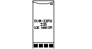 ICEMAKER SUBZERO -235 Autocad Çizimi