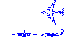 IL -76 Blok 2D Autocad Çizimi