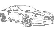 Aston Martin DB9 perspektif Autocad Çizimi