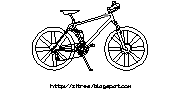Bisikletler yan Autocad Çizimi