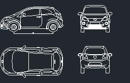 Ford Ka Autocad Çizimi