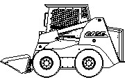 Mini carregadeira Autocad Çizimi