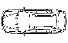 Renault Laguna II BA Autocad Çizimi