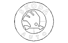 skoda - logo.dwg Autocad Çizimi