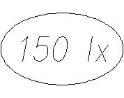 Işıklarınyoğunluğu - 150LX Autocad Çizimi