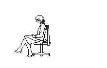 Sandalye koleèkové üzerinde kadın Autocad Çizimi