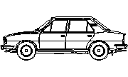Škoda105 yan görünüm Autocad Çizimi
