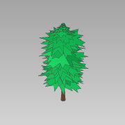 3D Ağaç Autocad Çizimi