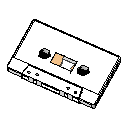 kaset Autocad Çizimi