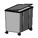 çöp konteyner Autocad Çizimi