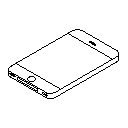 iPhone 4G Autocad Çizimi
