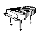 piyano Autocad Çizimi