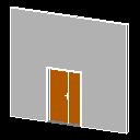 Dvere - 2kridla - Ocel Autocad Çizimi