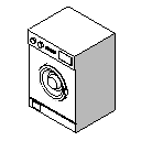 Mutfak - cihaz - çamaşır makinesi Autocad Çizimi