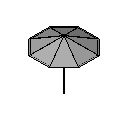 güneş şemsiyesi Autocad Çizimi