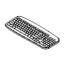  Nin Büro - PC teknolojisi - Klavye Autocad Çizimi