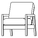 IKEA Koltuk Sandalye Lillberg Fotel Autocad Çizimi