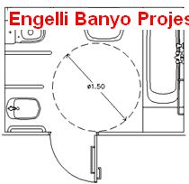 Engelli Banyo Projesi Autocad Çizimi