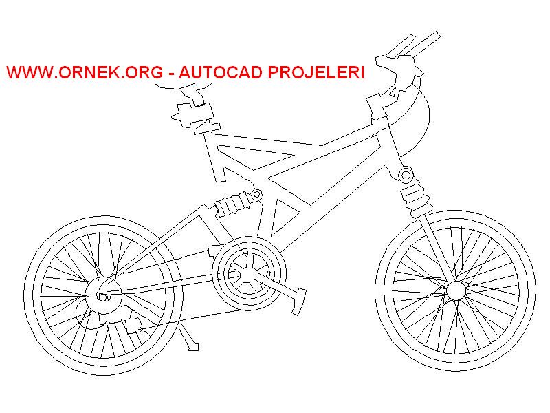 Bisiklet Autocad Çizimi