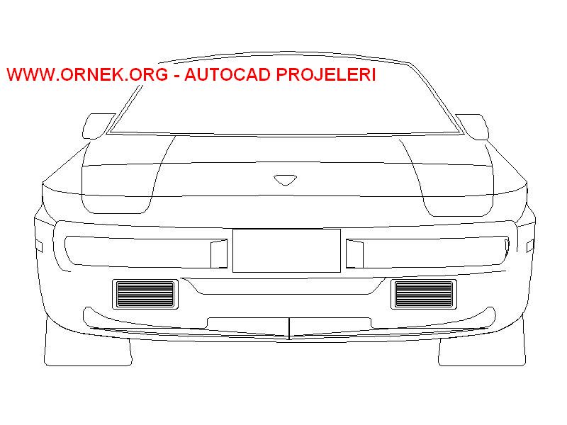 Porsche Autocad Çizimi