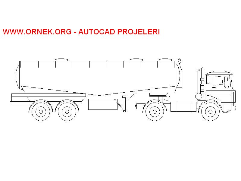 Tanker Autocad Çizimi