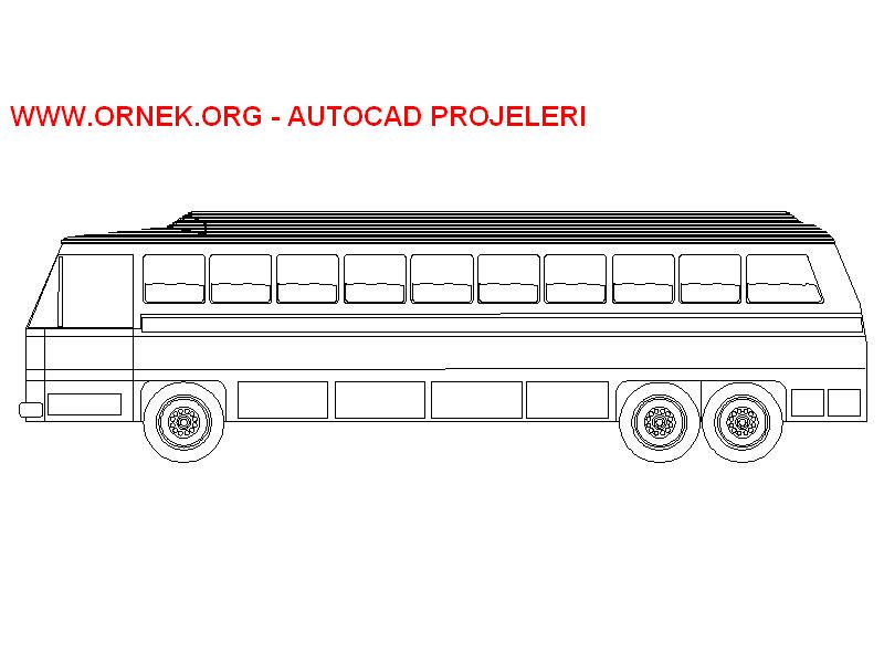 Otobüs Autocad Çizimi